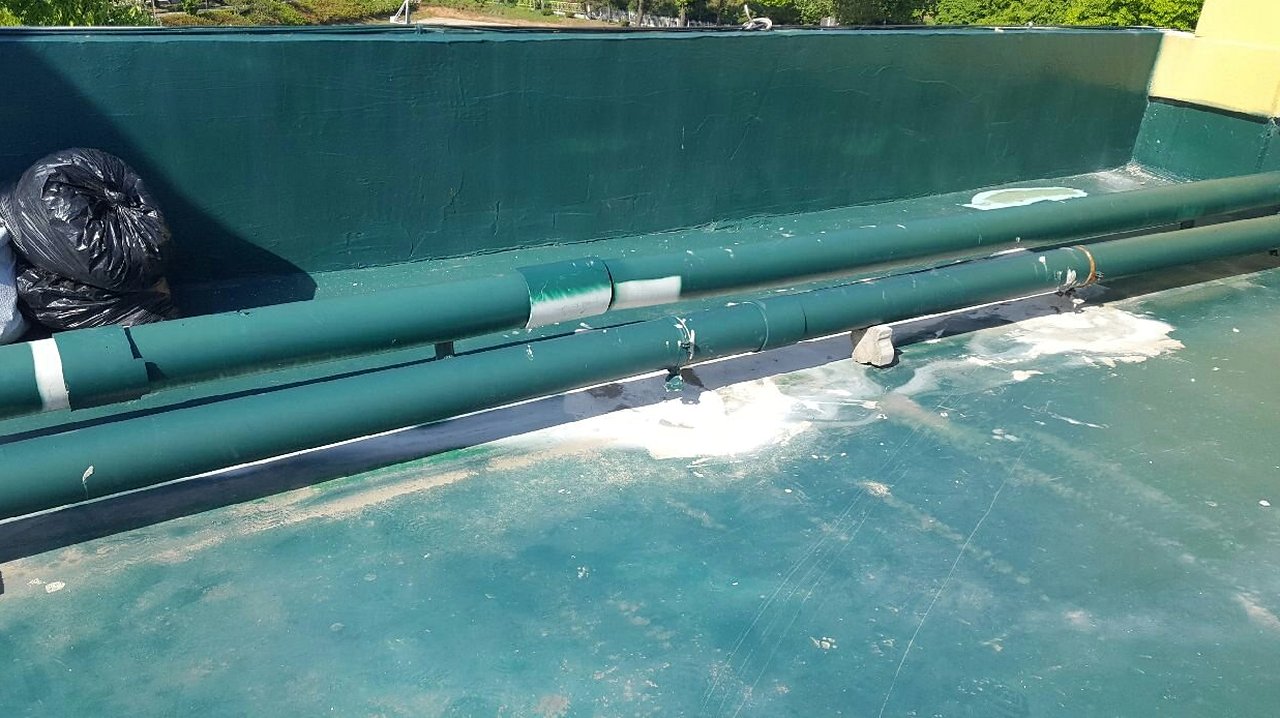 괴산 옥상 우레탄방수 - 옥상 바닥 방수 완료